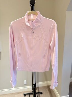 Lululemon Light Pink Women's Zip-Front cropped Jacket